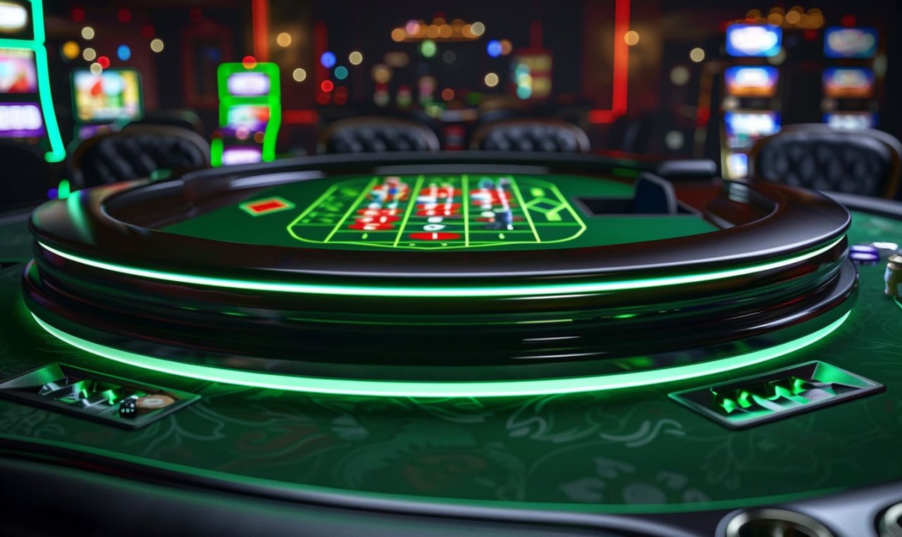 Fitur aplikasi judolbet dengan tema neon